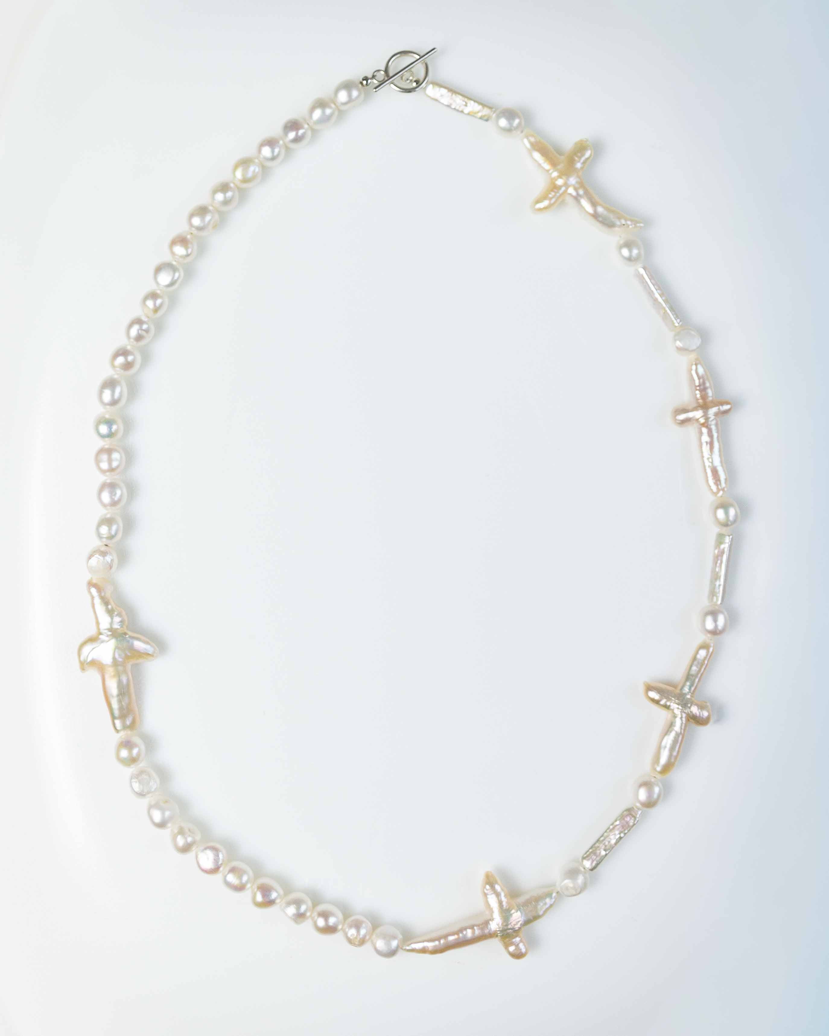 Rosario Pearl Necklace