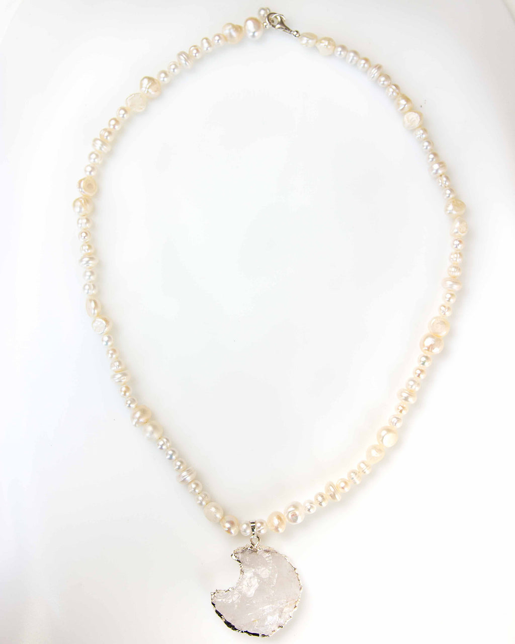 White Moon Necklace