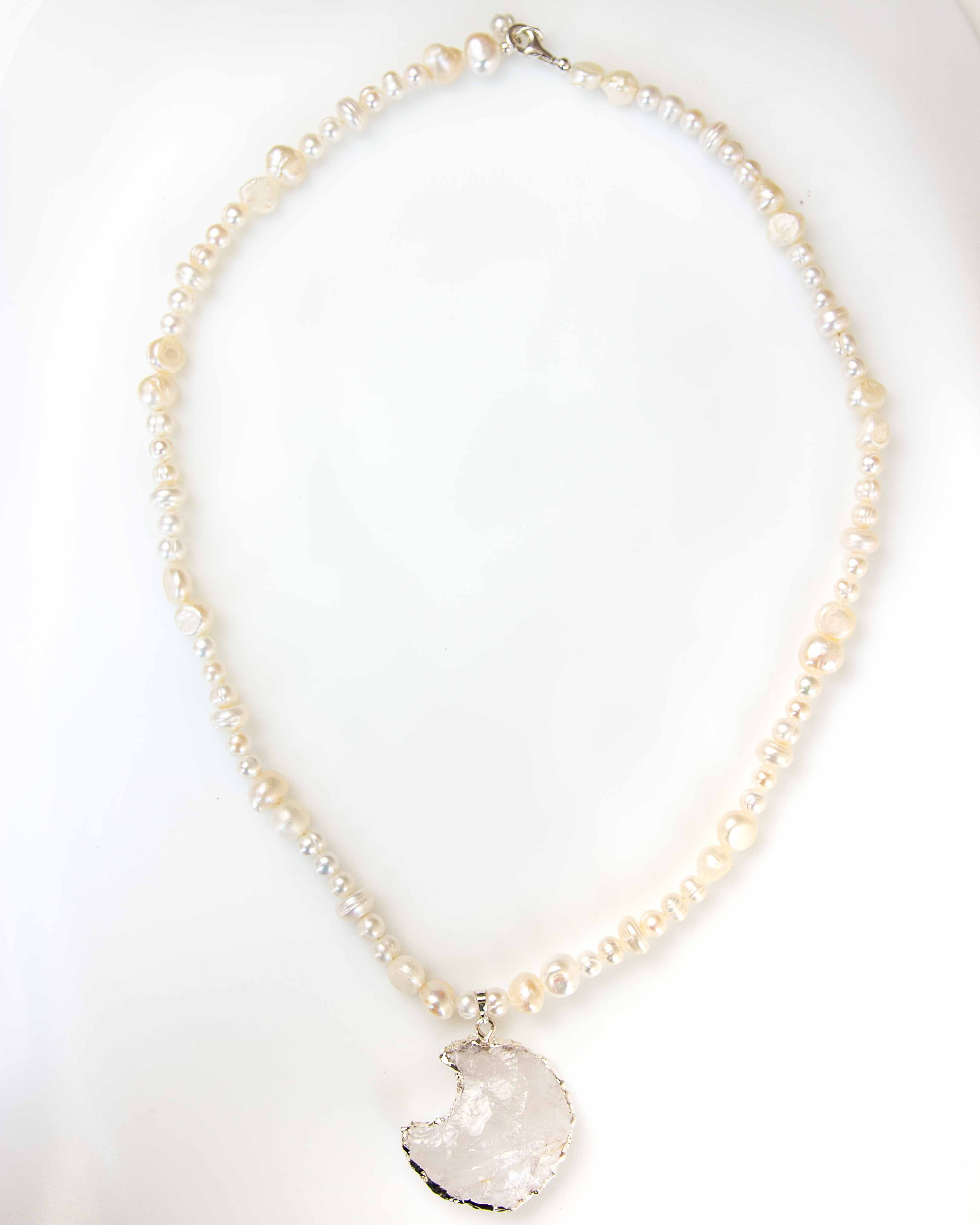 White Moon Necklace